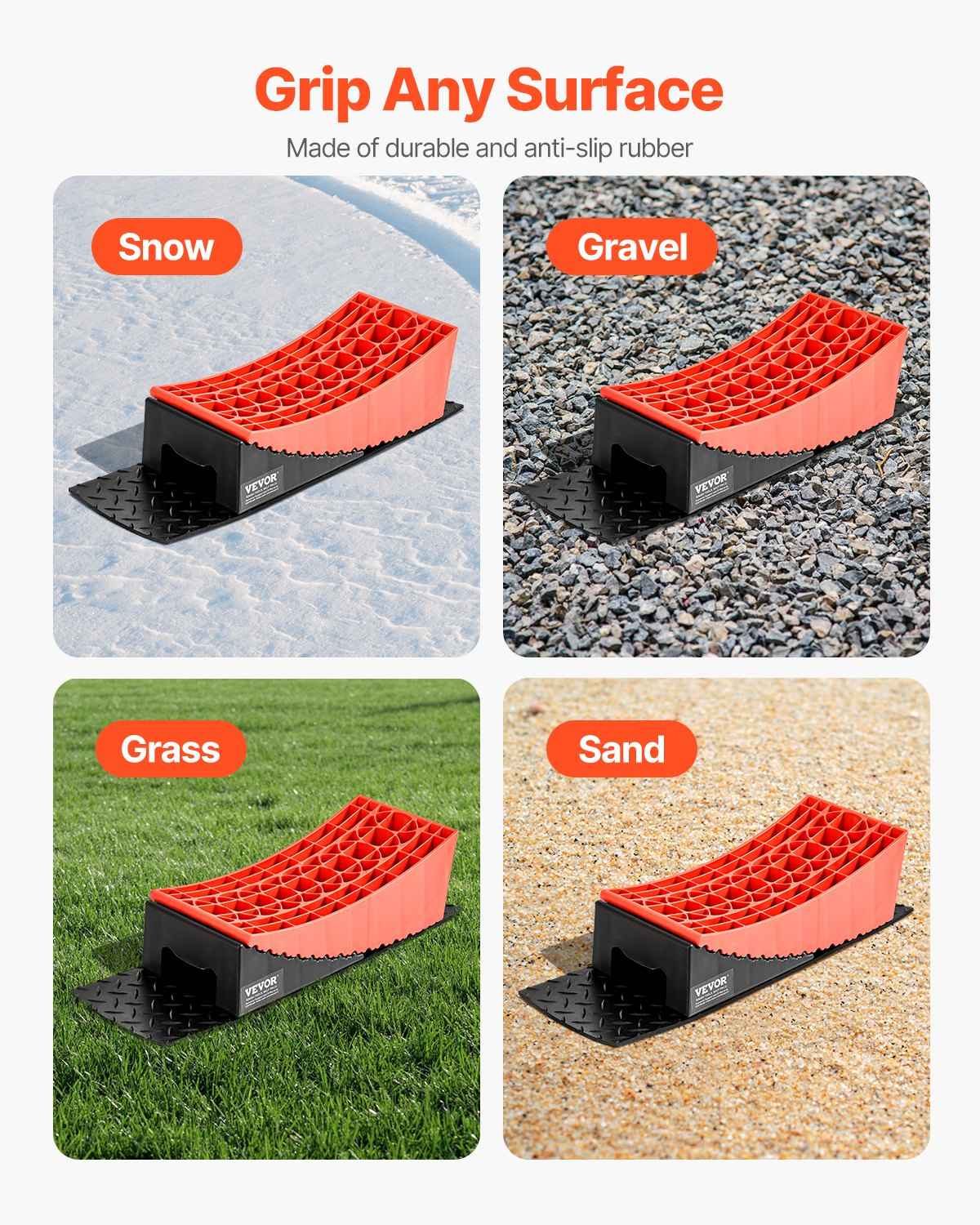RV Camper Levelers 2 Pack. Anti Slip Mat and Carrying Bag