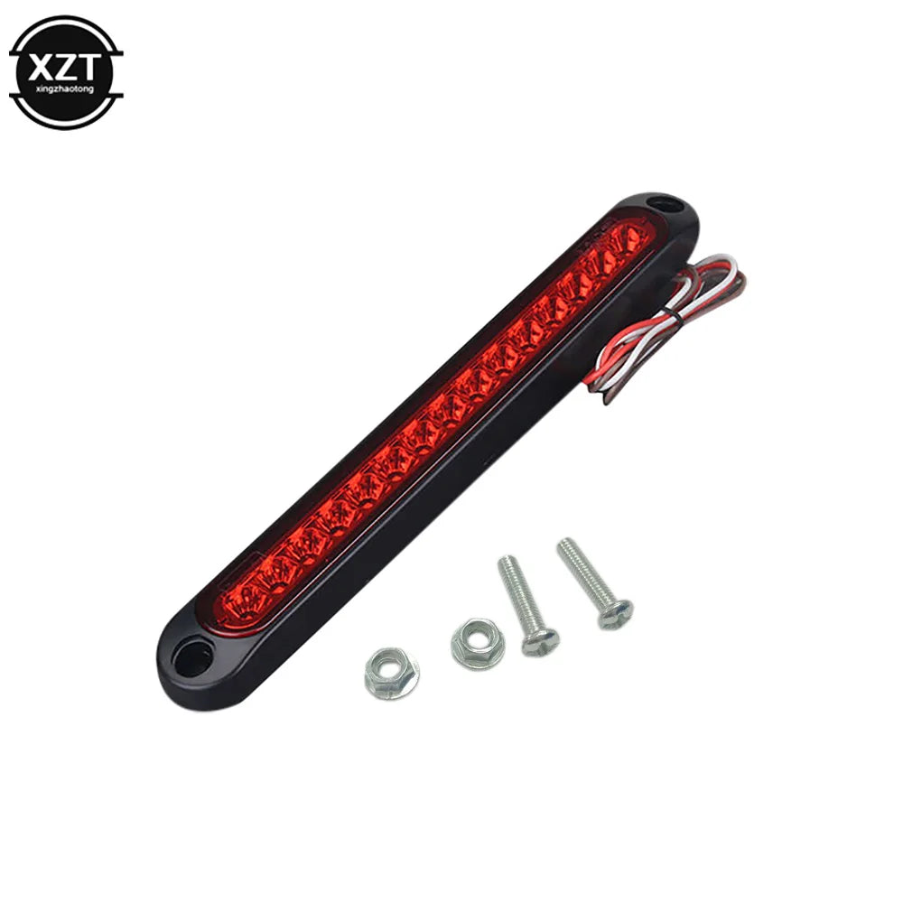 15 LED Trailer Brake Tail Light LED Bar Stop Turn Tail Lights Waterproof Assembly Brake Strip Red Light for Marine Boats Golf