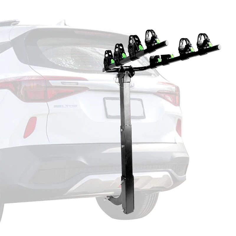Bicycle Rack Locking 2-Inch Hitch Receiver For SUV Truck Bike Frame Foldable 4-Bike Carrier Easy Assembly Truck Car Accessories