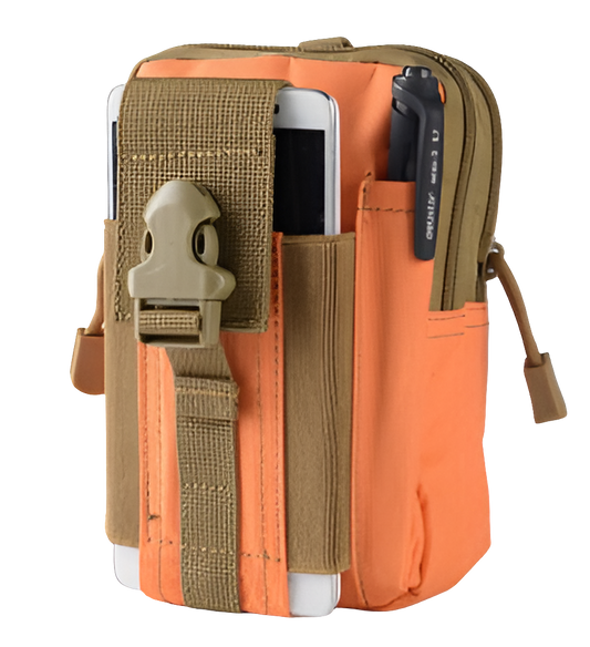 Outdoor Sports Molle Tactical Pocket Male 5.5 6 Inch Waterproof Mobile Phone Bag