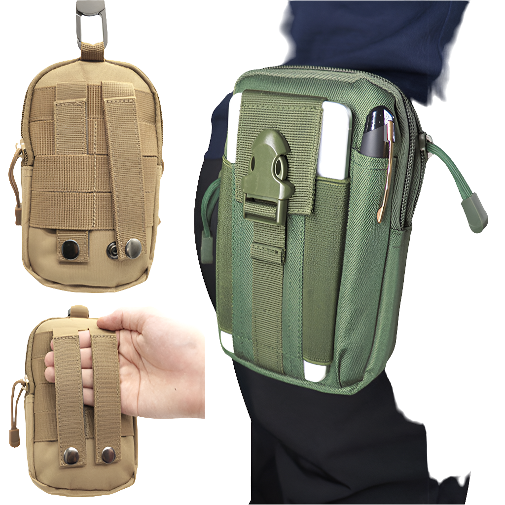 Outdoor Sports Molle Tactical Pocket Male 5.5 6 Inch Waterproof Mobile Phone Bag