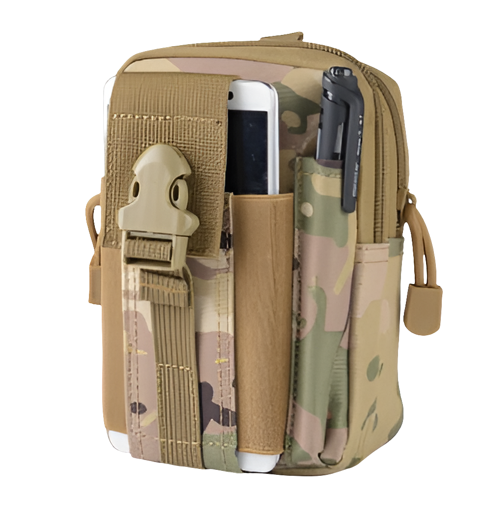 Outdoor Sports Molle Tactical Pocket Male 5.5 6 Inch Waterproof Mobile Phone Bag