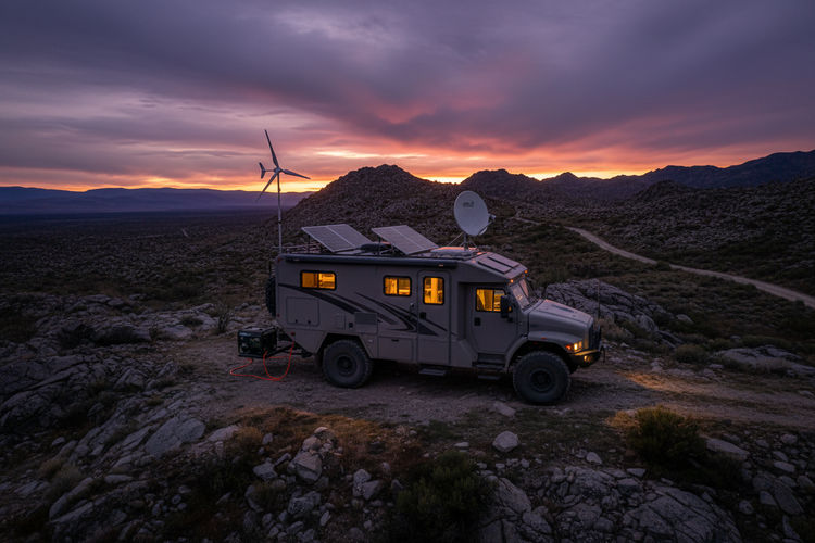 Off-Grid Self-Contained RV Setup