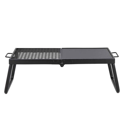 VEVOR Folding Campfire Grill – Heavy Duty Steel Mesh Grate with Legs & Carry Bag