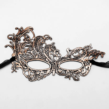 Party Half Face Halloween Bronzing Thick Lace Mask