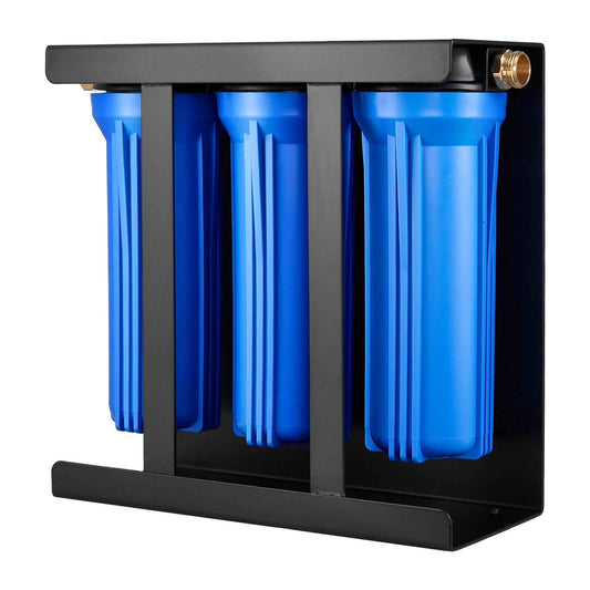 3-Cartridge RV Water Filtration System with Bracket