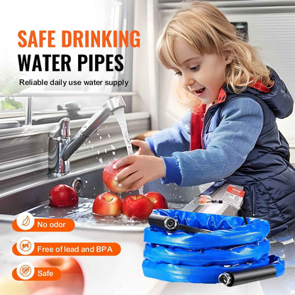 15 ft Heated RV Water Hose. Freeze Protection to −45°F
