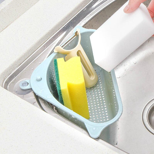 Kitchen Sink Multi-function Triangle Storage Rack Multi-purpose Dish washing Sponge Drain Rack Storage Rack
