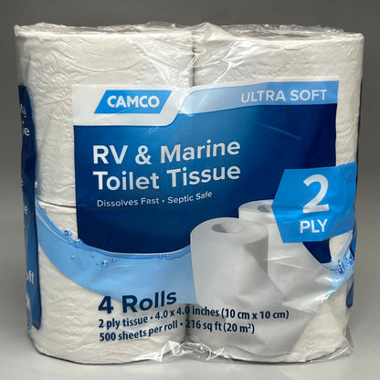 CAMCO RV & MARINE Toilet Tissue (16 ROLLS OF 500 Sheets) 40274