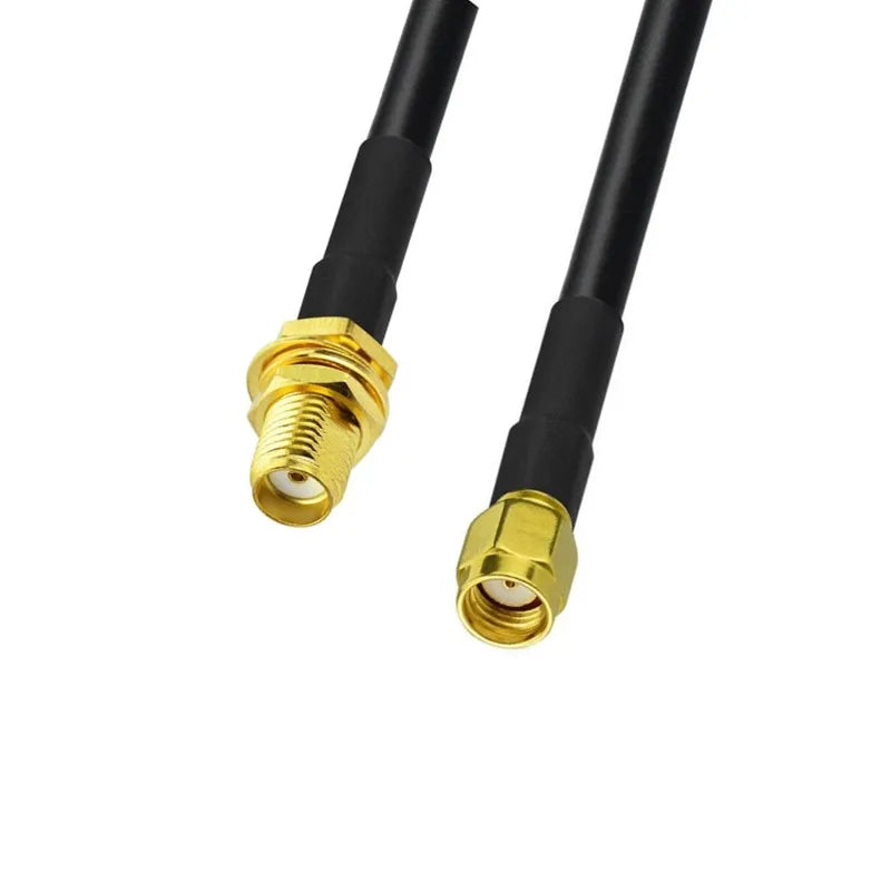 SMA Male to SMA Male RG58 Coaxial Cable 1M 3M 5M 10M 20M SMA Plug 3G 4G WiFi Antenna Extension Cable Connector Adapter Pigtail