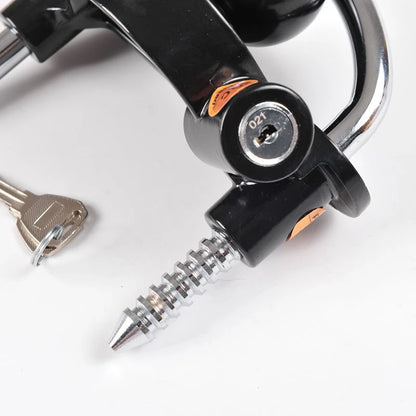 Trailer Coupler Lock. Key and Password Type Stainless Steel Anti-Theft