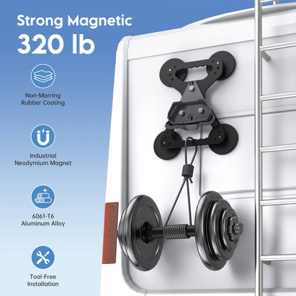 Starlink Mini Magnetic Roof Mount. 320 lb Heavy Duty for Truck, RV, and Boat