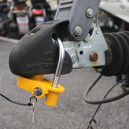 Trailer Coupler Lock. Key and Password Type Stainless Steel Anti-Theft