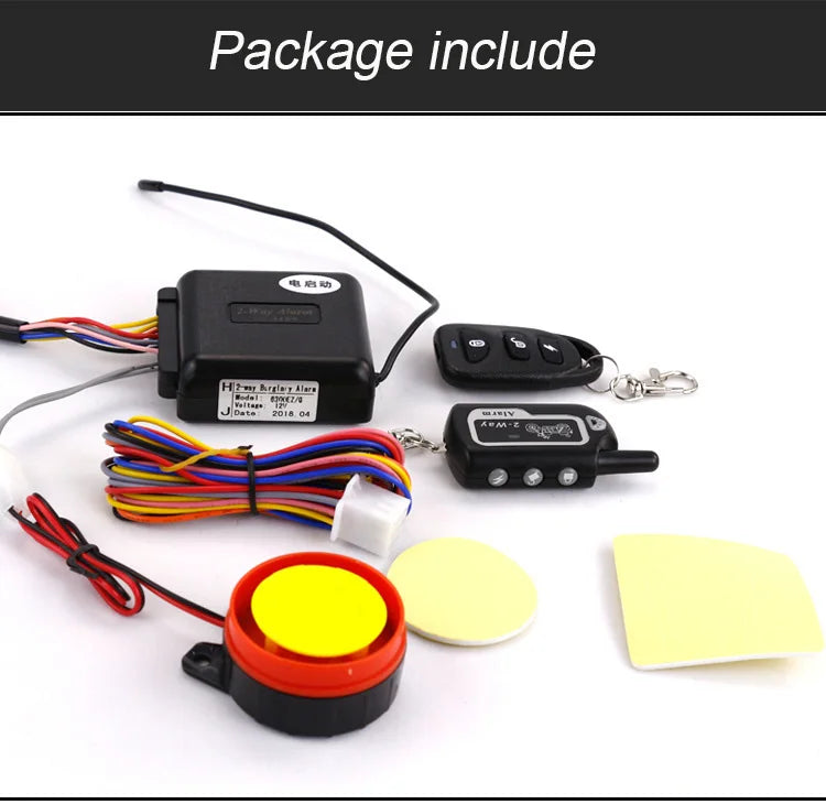 Universal Two-way Motorcycle Scooter Anti-theft Security Alarm System Moto Remote Control Engine Start Alarme Moto Speaker Key