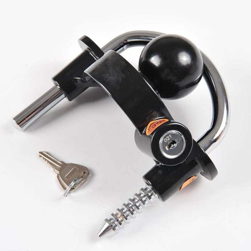 Password type trailer lock Key type trailer lock Stainless steel house anti-theft lock Flower basket type car lock Trailer hook