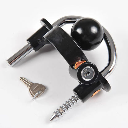 Trailer Coupler Lock. Key and Password Type Stainless Steel Anti-Theft