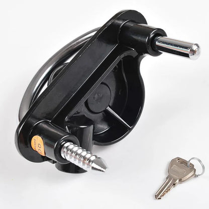 Trailer Coupler Lock. Key and Password Type Stainless Steel Anti-Theft