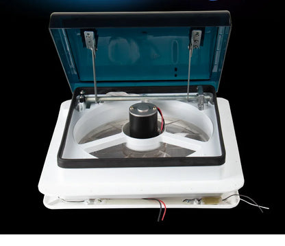 RV Roof Ventilation Fan, 12V Manual Control with LED, Camper Exhaust Vent
