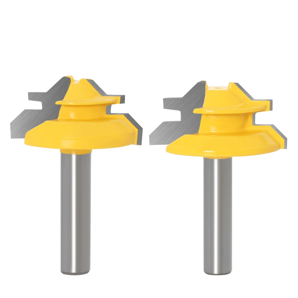 8MM 45 Degree Lock Miter Router Bit Tenon Milling Cutter Woodworking Tool For Wood Tools