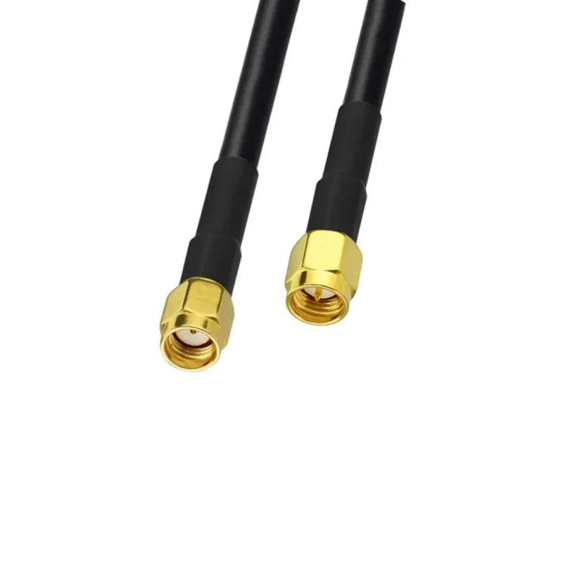 SMA Male to SMA Male RG58 Coaxial Cable 1M 3M 5M 10M 20M SMA Plug 3G 4G WiFi Antenna Extension Cable Connector Adapter Pigtail