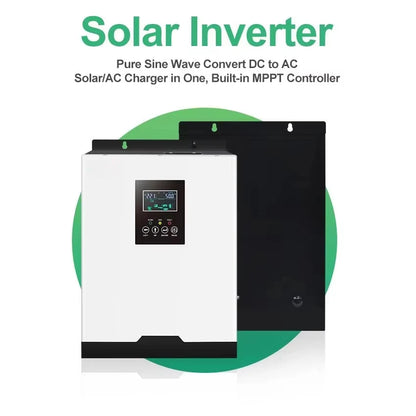 RV Solar Power System 2.5/3/5kW MPPT Controller Lithium Ion Pure Sine Wave Inverter Complete Set for Home Use