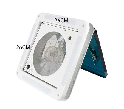 RV Roof Ventilation Fan, 12V Manual Control with LED, Camper Exhaust Vent