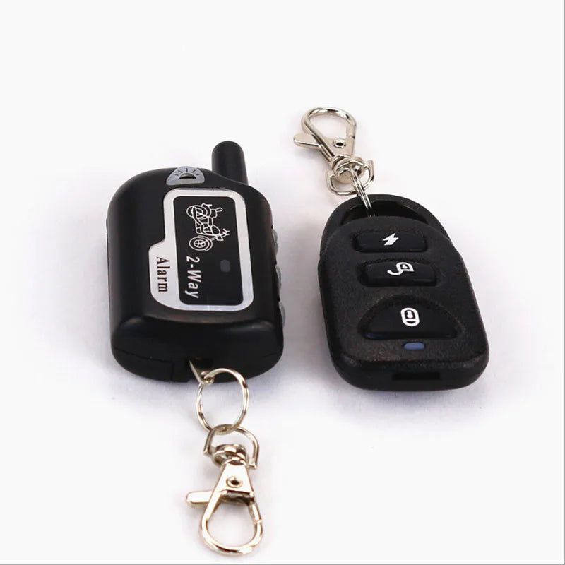 Universal Two-way Motorcycle Scooter Anti-theft Security Alarm System Moto Remote Control Engine Start Alarme Moto Speaker Key