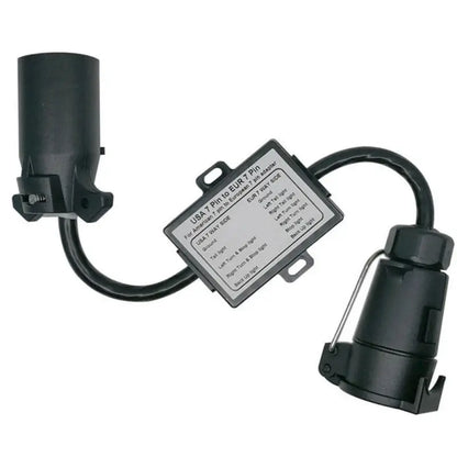 Trailer Light Connector USA To EU 7-Way Blade Socket Plug Adapter Vehicle Linker Trailer Connector Towbar Towing Plug Adapter