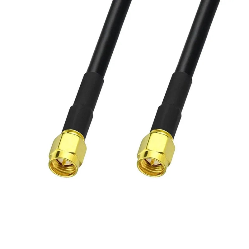 SMA Male to SMA Male RG58 Coaxial Cable 1M 3M 5M 10M 20M SMA Plug 3G 4G WiFi Antenna Extension Cable Connector Adapter Pigtail