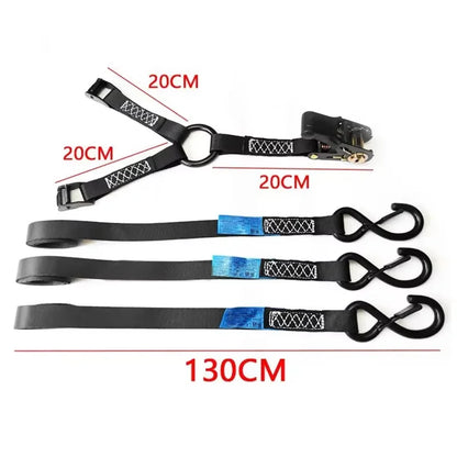 RV Roof Flat Top Frame Rachet Tie Down Spare Tire Bracket Off-Road Tire Anchor AW Roof Luggage Rack with Tie Rope Tension