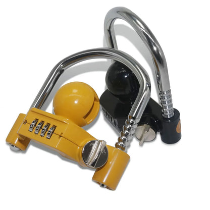 Trailer Coupler Lock. Key and Password Type Stainless Steel Anti-Theft