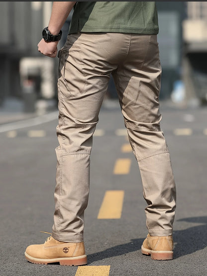 Men's Tactical Cargo Pants 6XL Plus Size Outdoor Casual Sports Pant Hiking Fishing Waterproof Multi-pocket Men Trousers