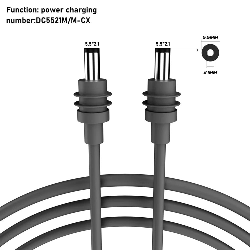 For Starlink Mini Power Charging Cable Replacement Power for Starlink Mini 2/5/10M Power DC Male to DC Male Waterproof Cord