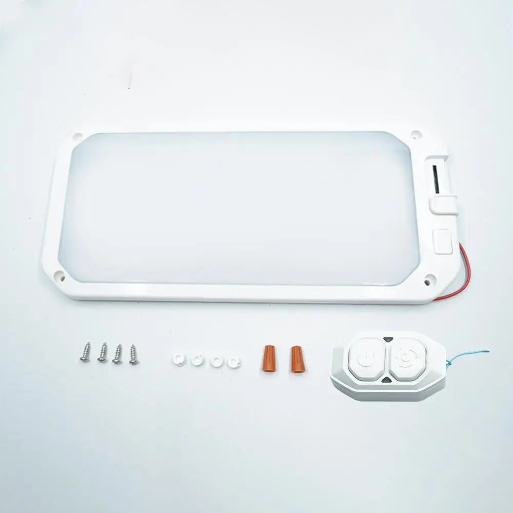 RV Ceiling Light Interior LED RV Ceiling Light With Remote Control Traveling Camping Three-Color Eyesight Protection
