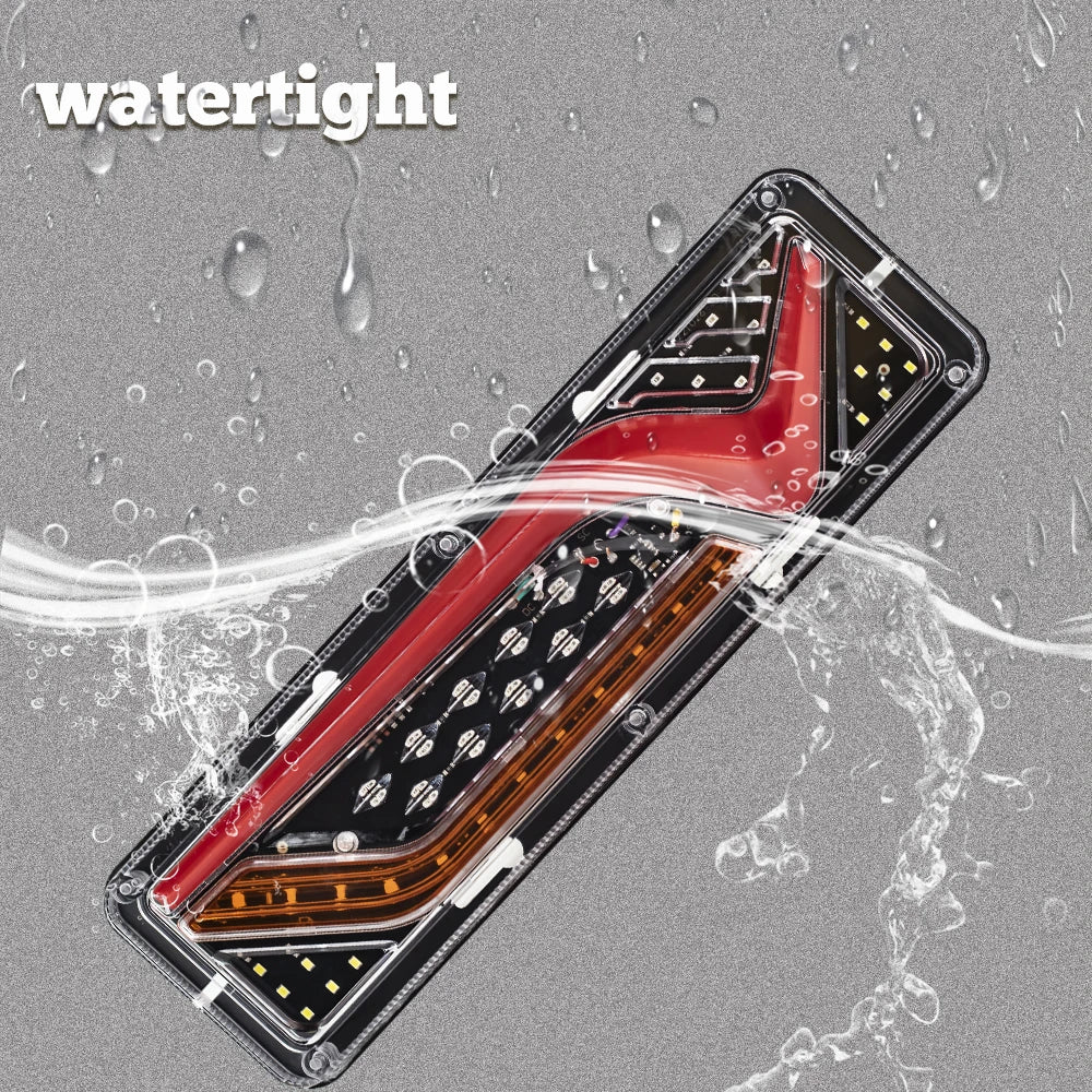 Car Trailer Trucks Tail light Car LED Rear Tail Light Running Turn Signal Rear Lamps Waterproof Taillight Parts 12V-24V