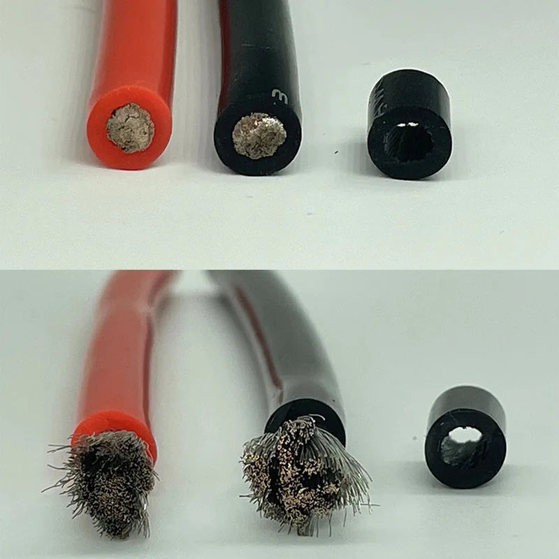 6 8 10 12 14 16 18 20 22 24 26 28AWG Red Black Cable High Temperature Resistant Ultra Soft Silicon Wire