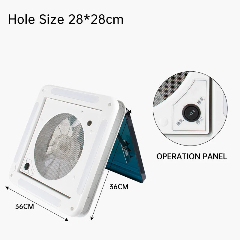 RV Ventilation Fan Manual Control Ventilator Vents 12V With LED Fan Camper RV Roof Exhaust Fan Caravan Accessories Camping Car