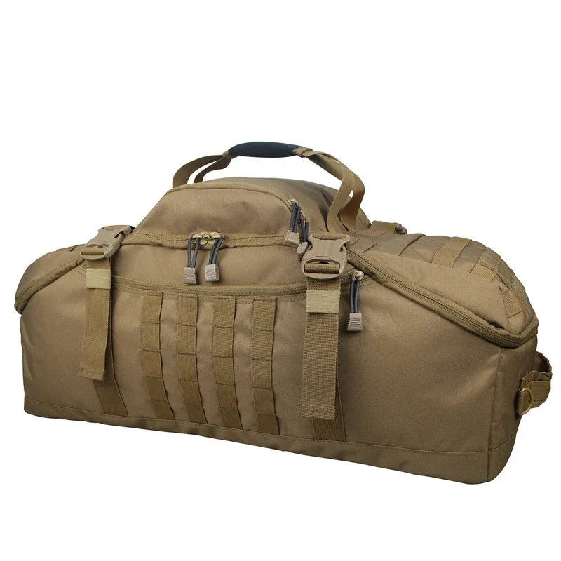 LQARMY 25L 45L 80L Sport Travel Bag Molle Tactical Backpack Gym Fitness Bag Large Duffle Bags for Camping Hunting Fishing
