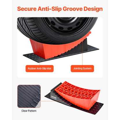 SucceBuy RV Camper Levelers 2-Pack – Wheel Chock Kit with Anti-Slip Mat & Bag
