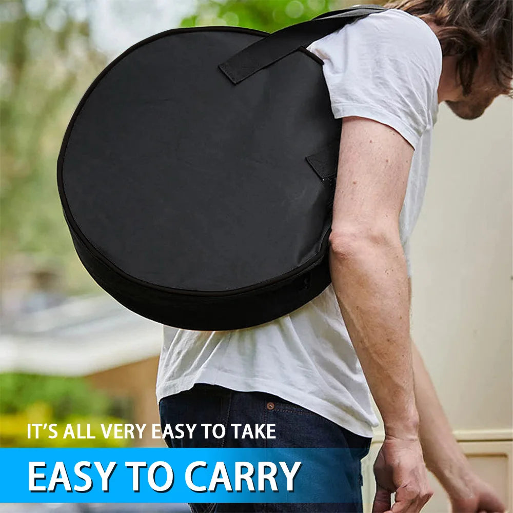 Car RV Caravans Wire Cable Harness Storage Bag Case Motorhome Gardening Portable Heavy Duty Cable Organizer RV Parts Black