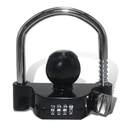 Trailer Coupler Lock. Key and Password Type Stainless Steel Anti-Theft