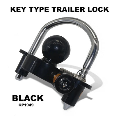 Trailer Coupler Lock. Key and Password Type Stainless Steel Anti-Theft