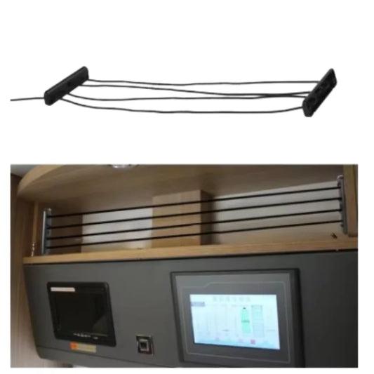 RV Cabinet Cargo Net Camper Trunk Trailer Side Cargo Luggage Elastic Storage Net Mesh Pocket Organizer Anti Falling Baffle