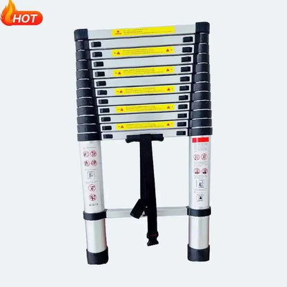 3.8m Aluminum Telescoping Ladder. Single Straight Extension for RV and Outdoor Use