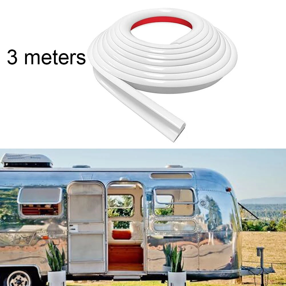 3Meter Sealing Strip RV Rain Gutter Caravan Car Camper For Vans Cars RVs Gutter Rain Guard Drip Stop Rv Camper Accessories
