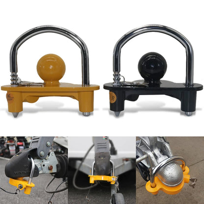 Trailer Coupler Lock. Key and Password Type Stainless Steel Anti-Theft
