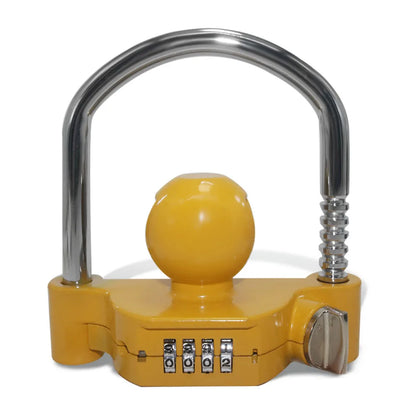 Trailer Coupler Lock. Key and Password Type Stainless Steel Anti-Theft