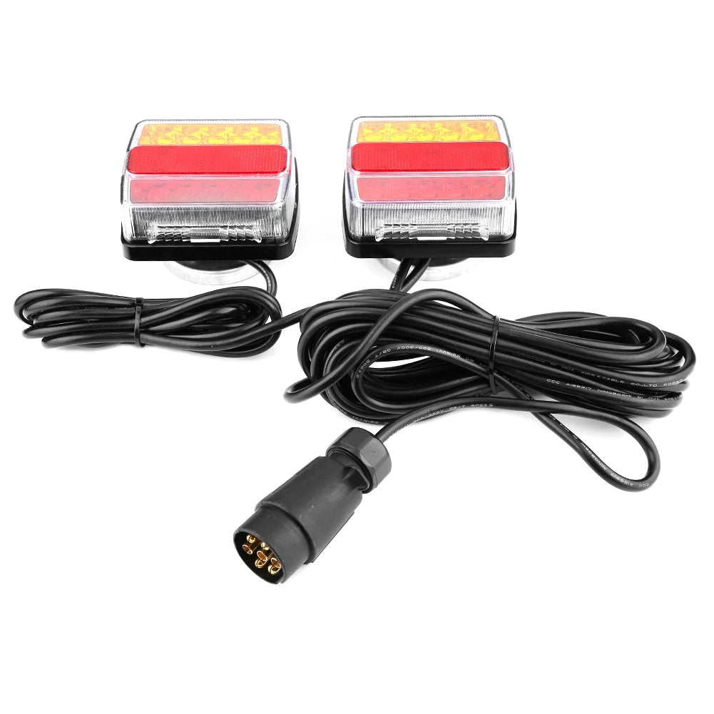 1 Pair 12V Magnetic LED Safety Light Indicator Taillights for Trailer Truck Car Taillights for Trailer Truck  Taillights