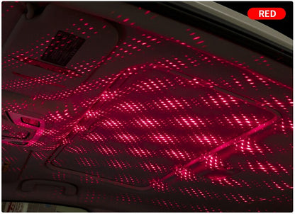 LED Starry Sky Lamp Car Laser Star Roof Light 5V USB Powered Galaxy Star Atmosphere Light Projector Lamp For Room Ceiling Decor
