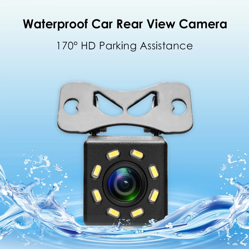 New Car Rear View Camera Night Vision Reversing Auto Parking Camera CCD Waterproof LED Auto Backup Monitor 170 Degree HD Video